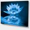 Designart - Blue Water Lily - Floral Art Canvas Print